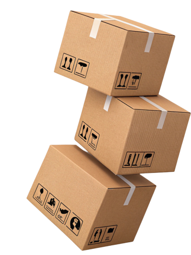 Verhuisdozen Verhuisdozen stapel