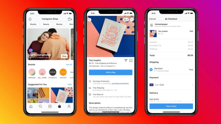 Instagram store Instagram store voorbeeld