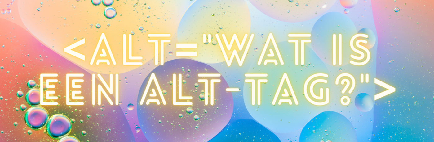 Wat is een alt-tag? Wat is een alt-tag?