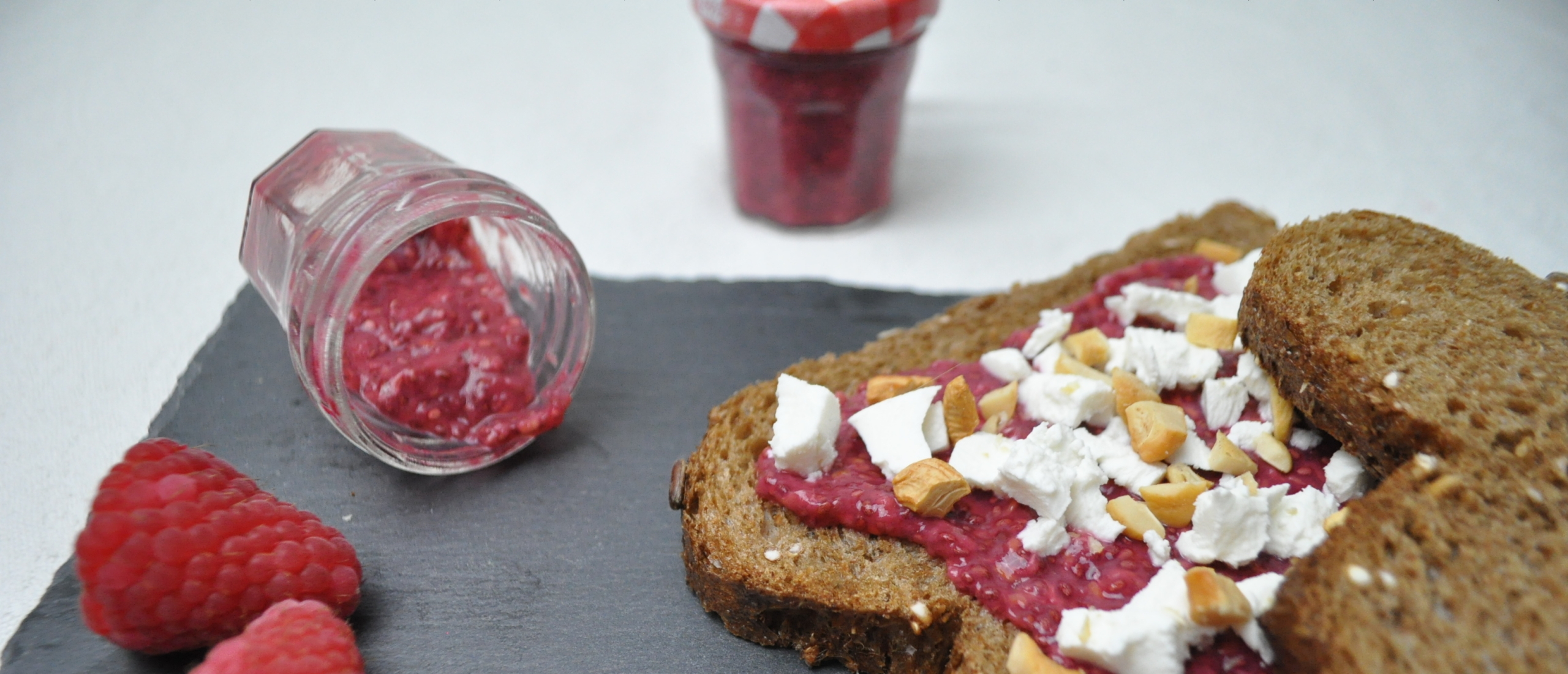 Gezonde Lunch | Frambozen chiazaadjam