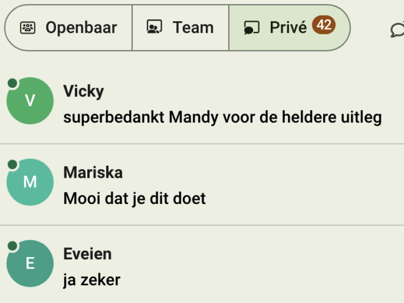 Feedback uit Masterclass Feedback uit Masterclass