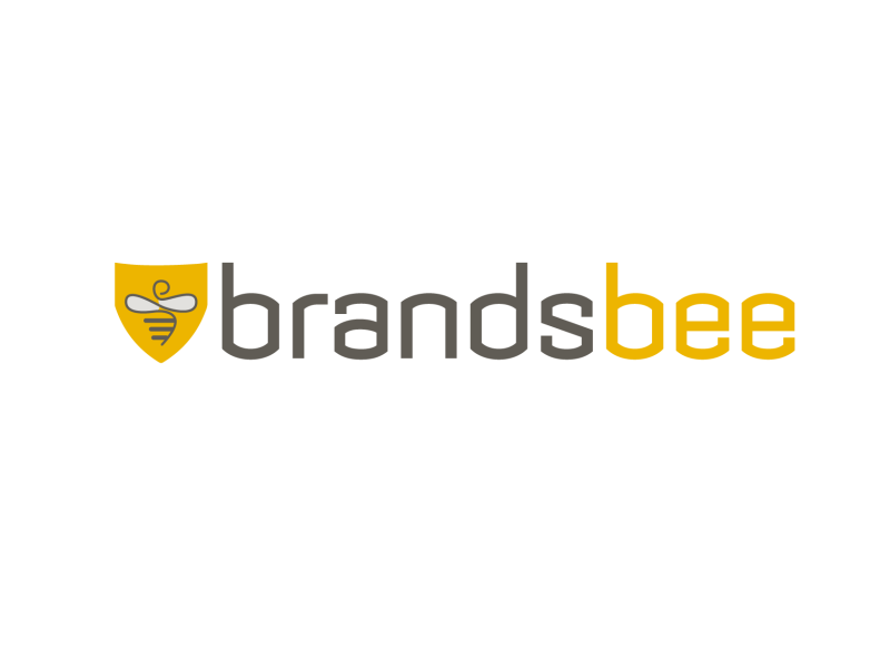 Brandsbee logo met zwart en geel