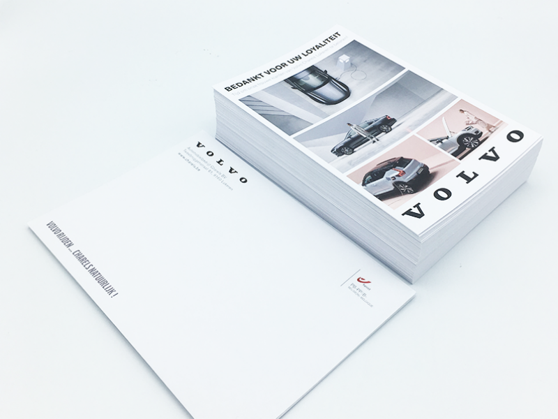 Direct Mail Volvo Charels inspiratiepagina digitalprinting