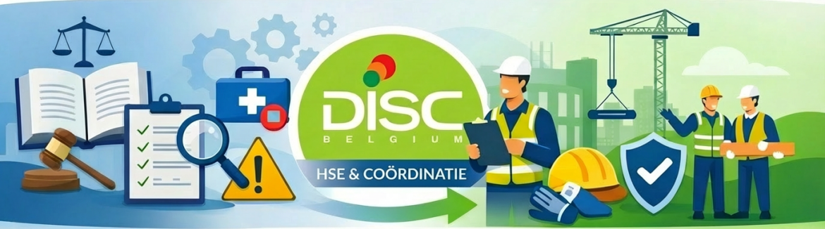 Disc Belgium, jouw prtner in veiligheid DISC Belgium, HSE en veiligheidscoördinatie