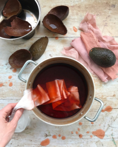 DIY Dyeing with avocado
