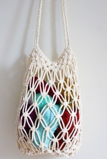 Amazon.com: INFUNLY DIY Macrame Bag Kit Handwoven Macrame Kit for Adults  Beginners Macrame Purse Kits Handmade Knotting Macrame Handbag Kit with  Wooden Handle Cotton Cord for Starter Boho Gift : Home &