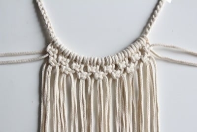 DIY Macramé bag step by step 3