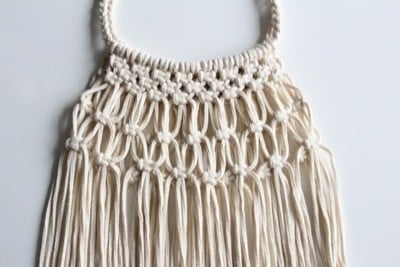 DIY Macramé bag step by step 9