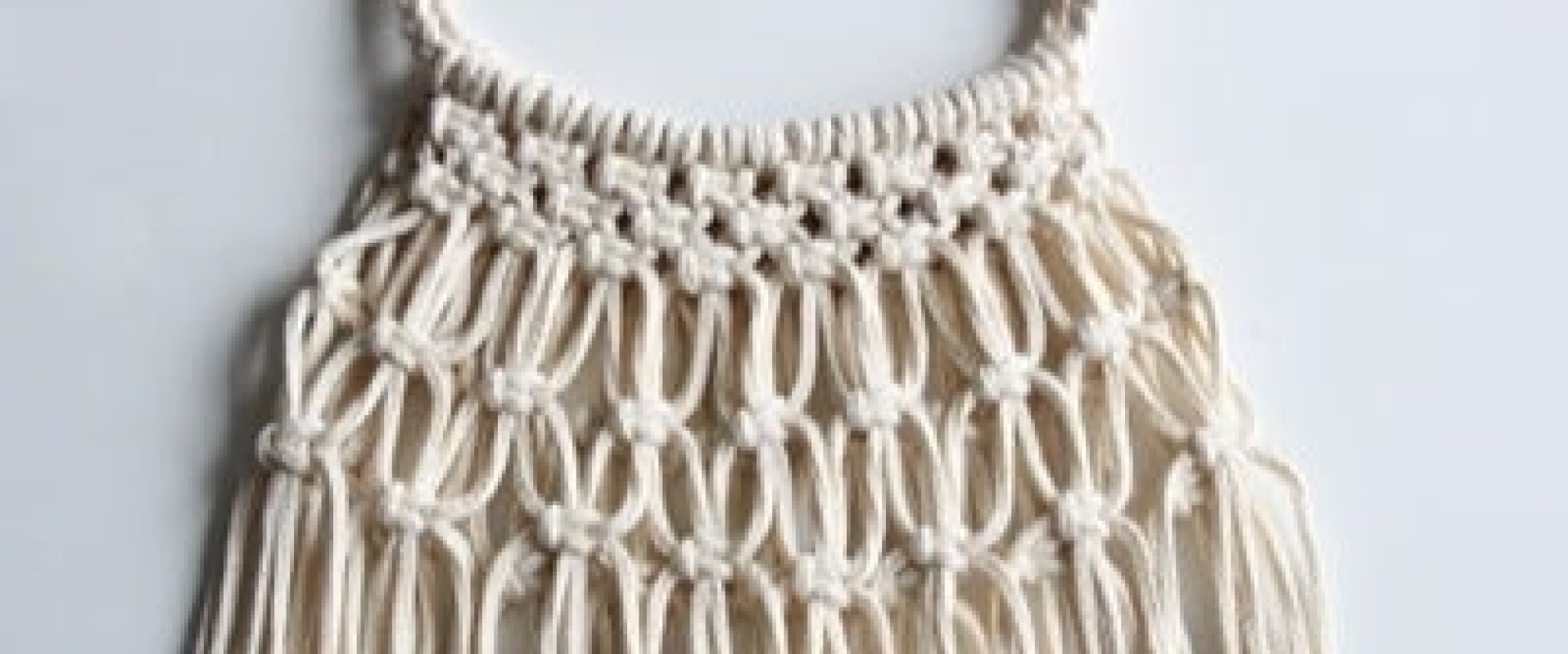 Easy store macrame bag