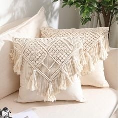 Macrame cushion cover to make on your own