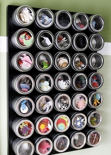 Using Magnetic Jars to tidy up your room