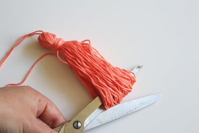 Tassel Crochet Cotton DIY step by step 6