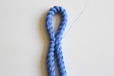 Tassel with Loop of Cord step 2