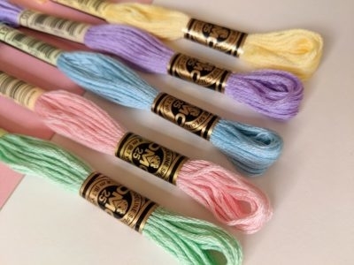 Tassel with Loop of Embroidery Thread step by step 1