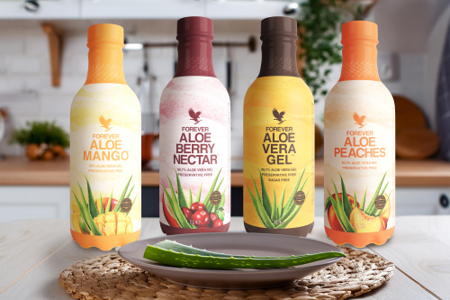 Forever Living aloe vera gel drank