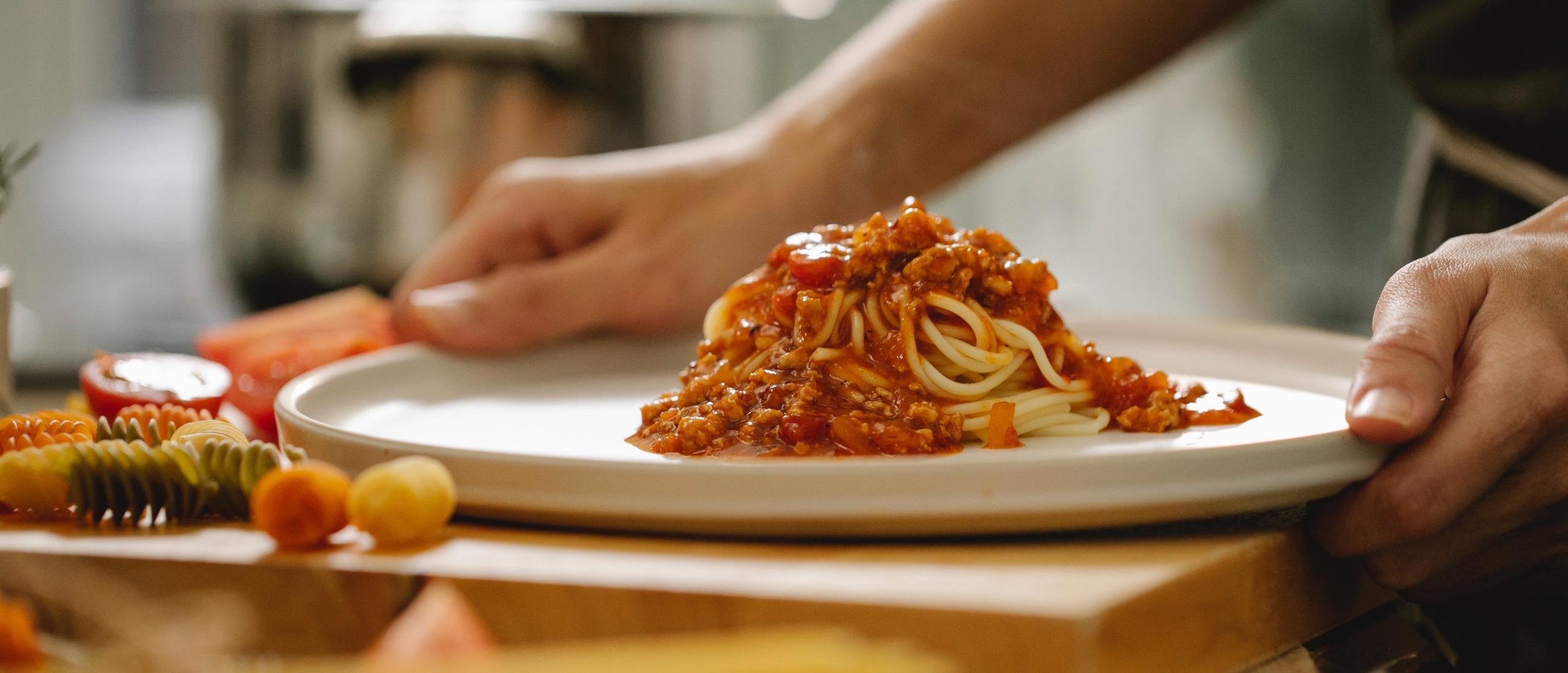 Spaghetti bolognese met pompoen