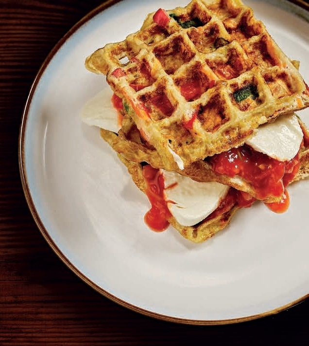 hartige omelet wafels