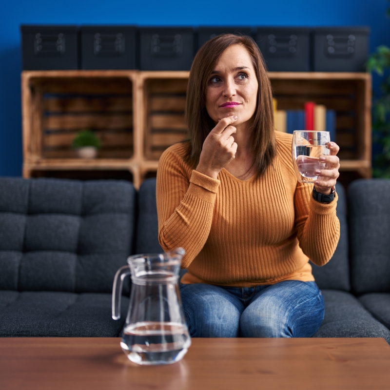 Water drinken voor meer focus
