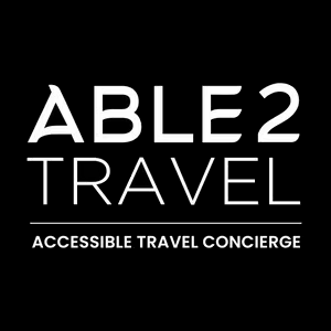 Logo van Able2Travel met de tekst 
