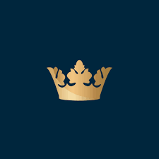 Logo van Ama Waterways met een goud kroontje als symbool links van de merknaam in sierlijke hoofdletters op een witte of lichtgekleurde achtergrond.