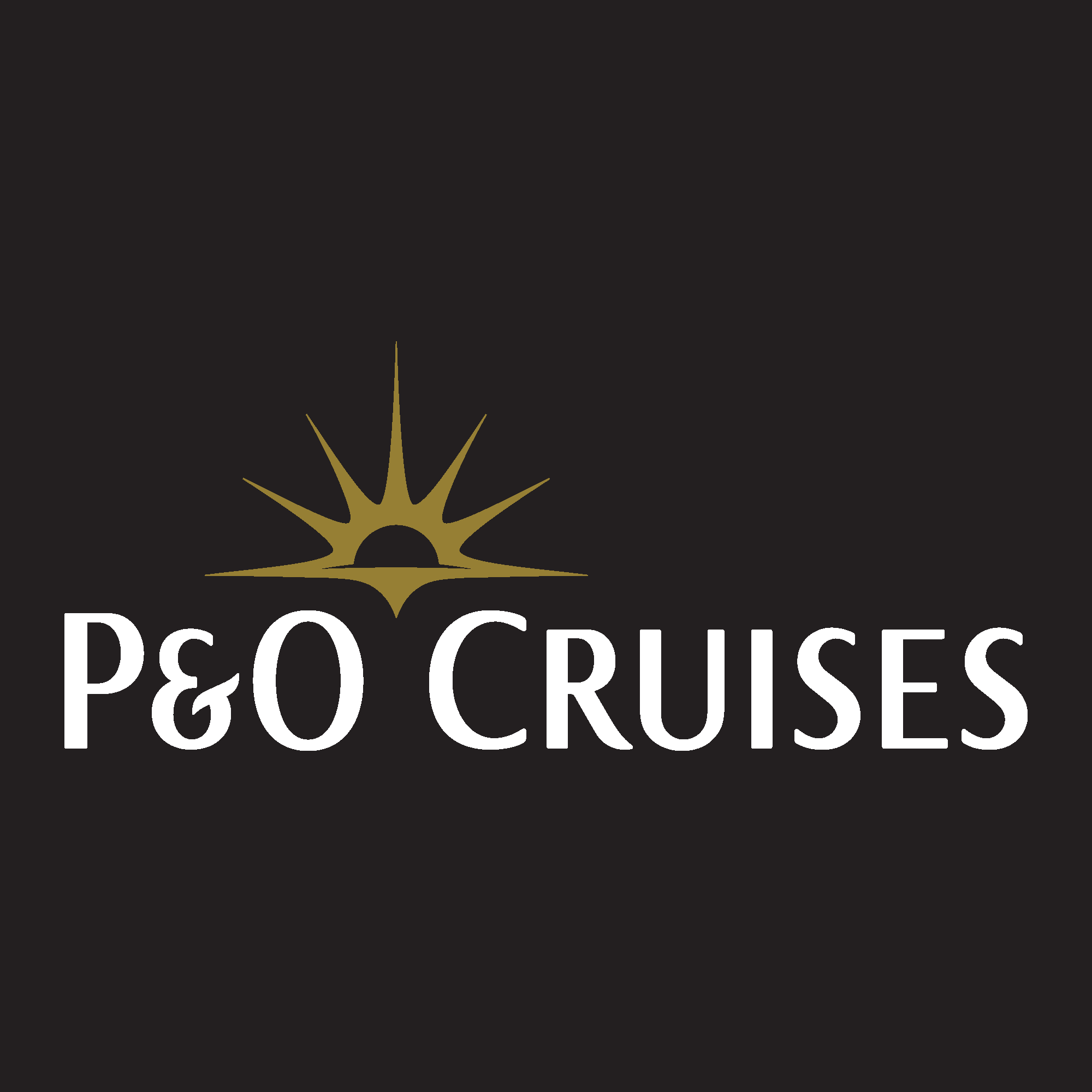 P&O Cruises-logo met de tekst 
