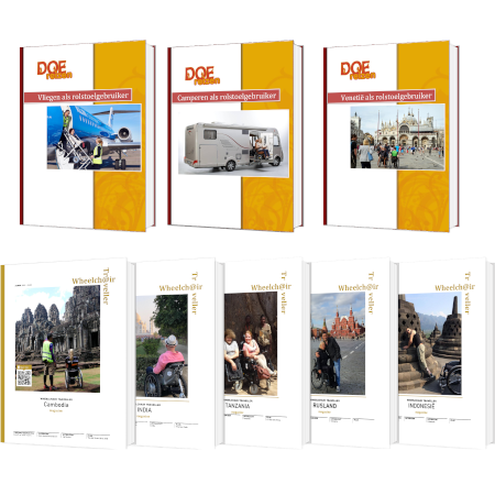 Boeken Reizen als rolstoelgebruiker en magazines Wheelchair traveller