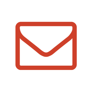oranje-rood pictogram van E-mail