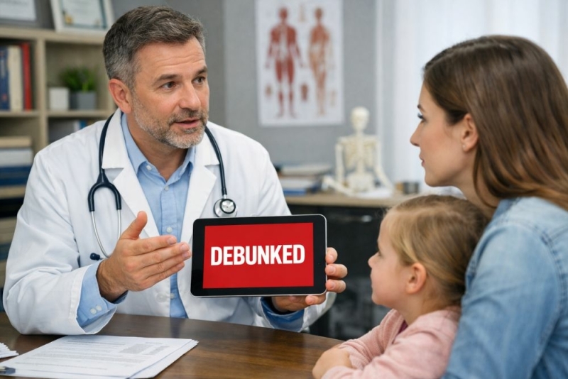 debunked Vijf dermatologische fabels in de spreekkamer (en waarom ze blijven plakken)