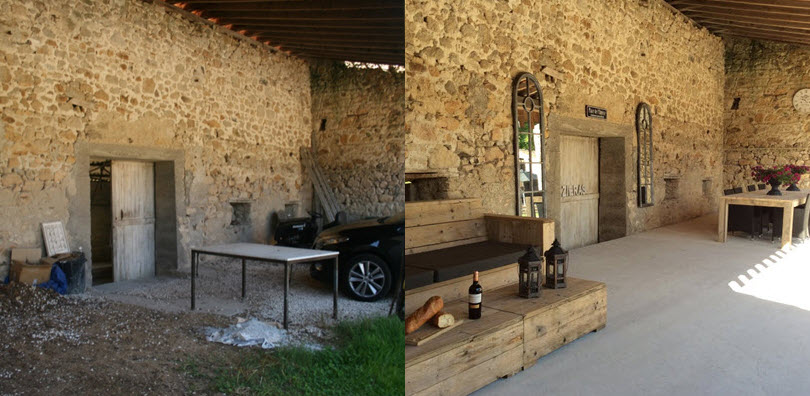 Voor & na de verbouwing: Maziéras in Frankrijk