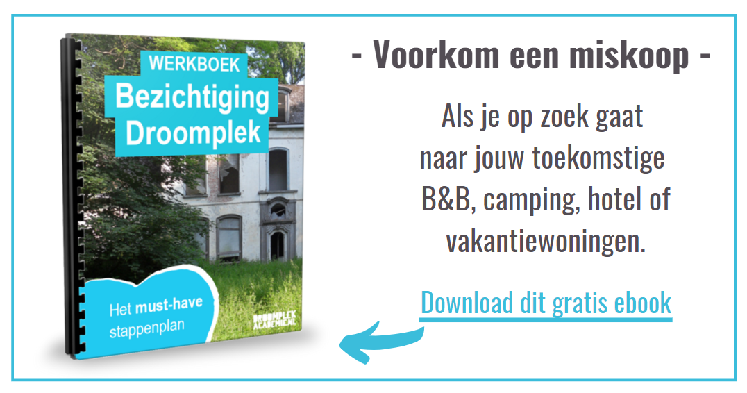 Gratis Werkboek Bezichtiging B&B Hotel Camping En Vakantiewoningen