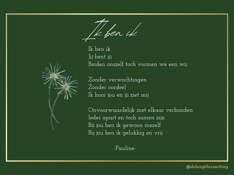 Gedicht, ik ben