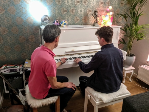 Pianoles van Hans