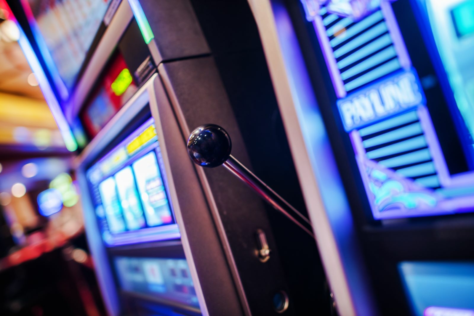 Gokkasten in een casino Gokkasten in een casino
