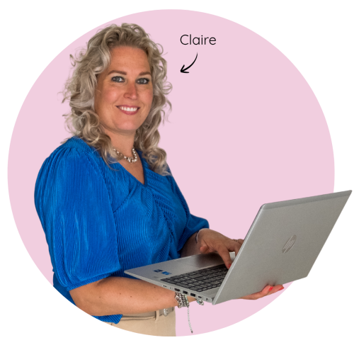 Claire roze achtergrond