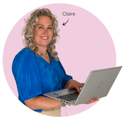 Claire roze achtergrond