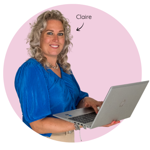 Claire roze achtergrond