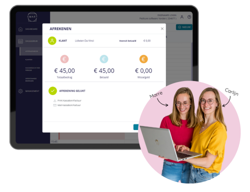 Pedicure administratie