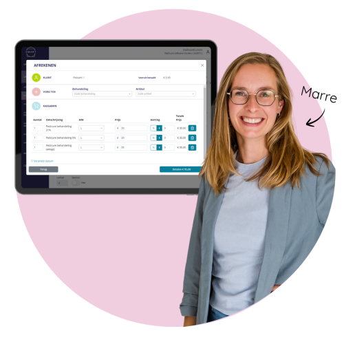 Kassa pedicure software