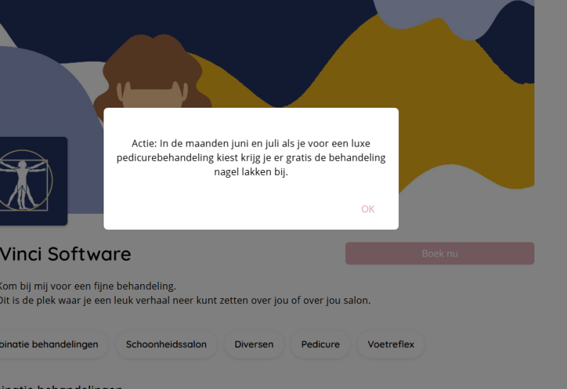 pop-up mini website