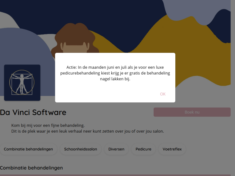 pop-up mini website