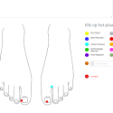Voetenkaarten pedicuresoftware