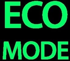 groene dashboardlampjes - ECO-mode actief