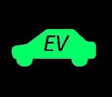 groene dashboardlampjes - EV-mode 1