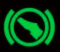 groene dashboardlampjes - automatische rem actief