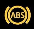 ABS storing; met de tekst ABS (Anti Blokkeer Systeem).