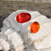 Fire opal red and orange