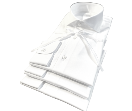 3 witte easy-iron shirts
