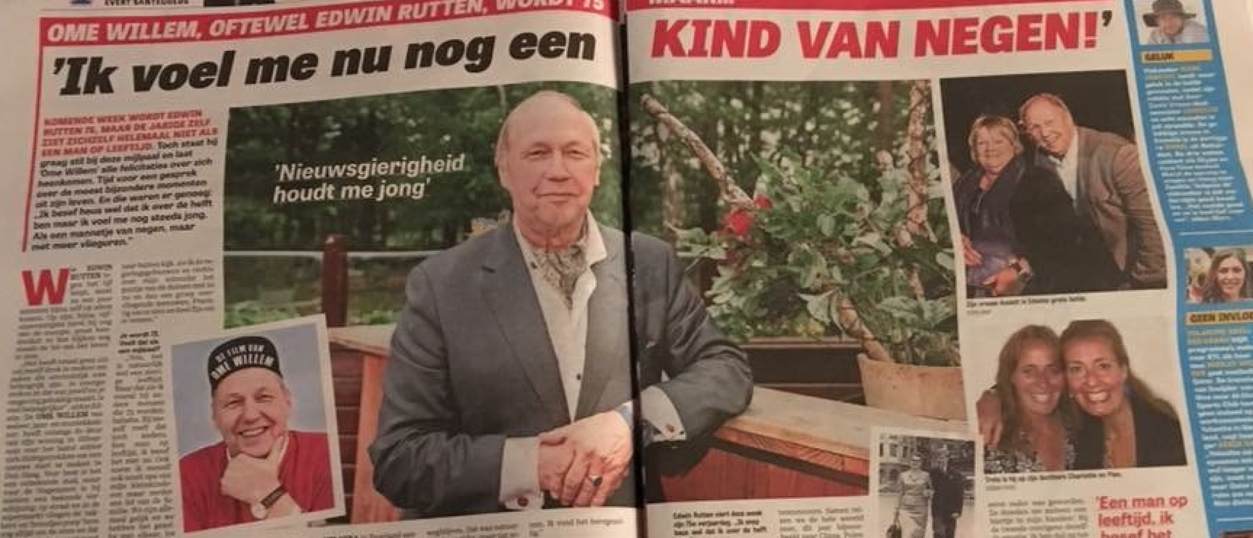Interview Telegraaf Edwin 75 Ik voel me nu nog een kind van negen!