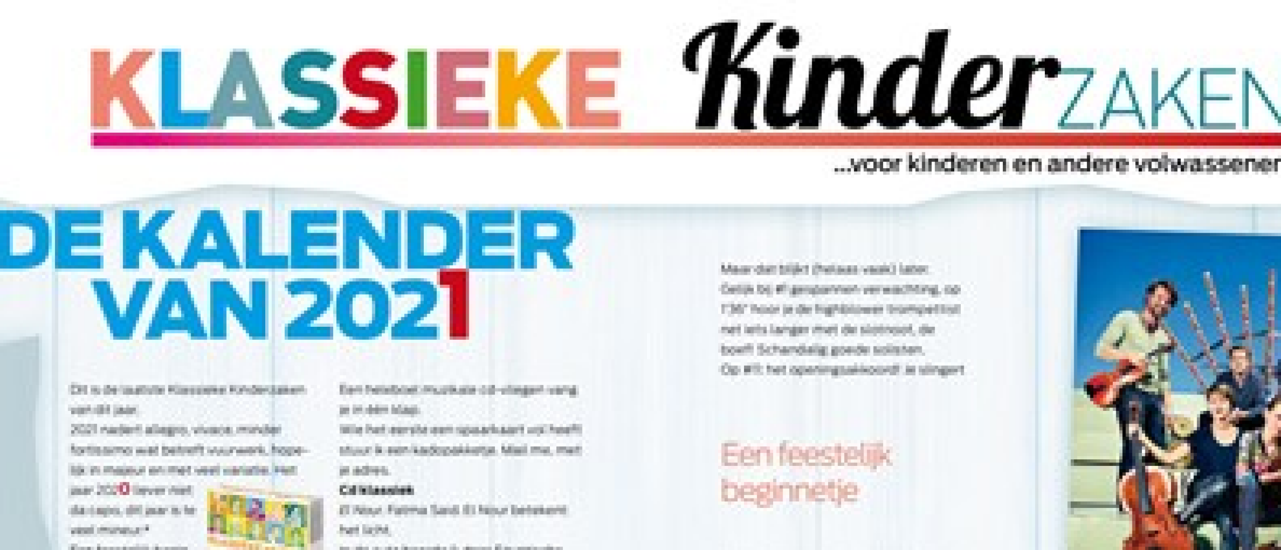 Klassieke Kinderzaken Column De kalender van 2021