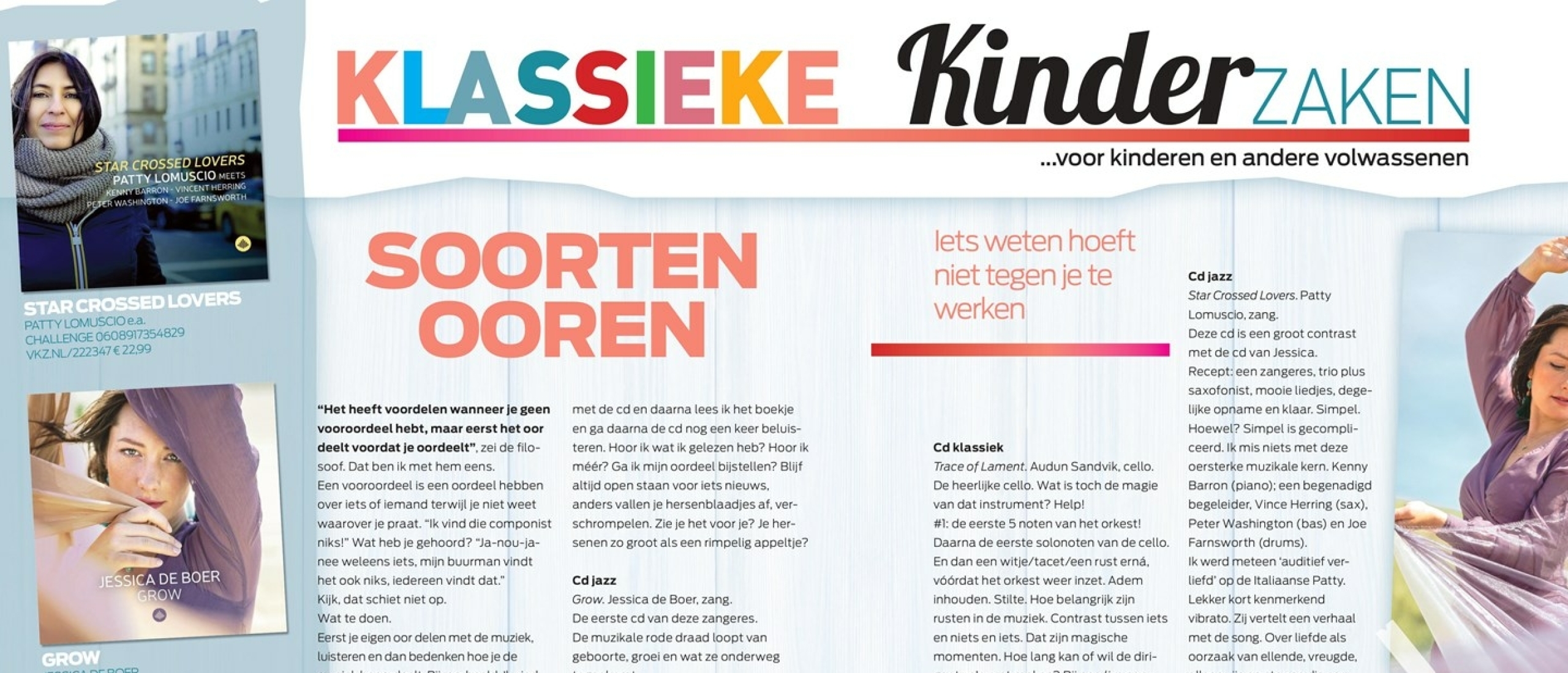 Klassieke Kinderzaken Column, soorten ooren